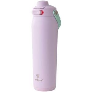 REDUCE Aura Vacuum Insulated 26 oz Water Bottle - Leak-Proof & Chug Spout for Quick Hydration - Keeps Drinks Cold for 30 Hours - Removable Handle for Travel or Gym - Soft Sit Base - Lilac Bud