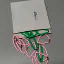 24 Pcs Pink Green Witch Party Favors Gifts Bracelets Polymer Clay Beaded Friendship Bracelets for Witch Party Gifts