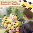 Gejoy 24 Pcs Graduation Mini Stuffed Animals Plush 2026 Graduation Party Favors Congrats Grad Small Animal Keychains with Cap Class of 2026 Stuffed Plush Toys for Classroom Rewards Grad Gifts (Duck)