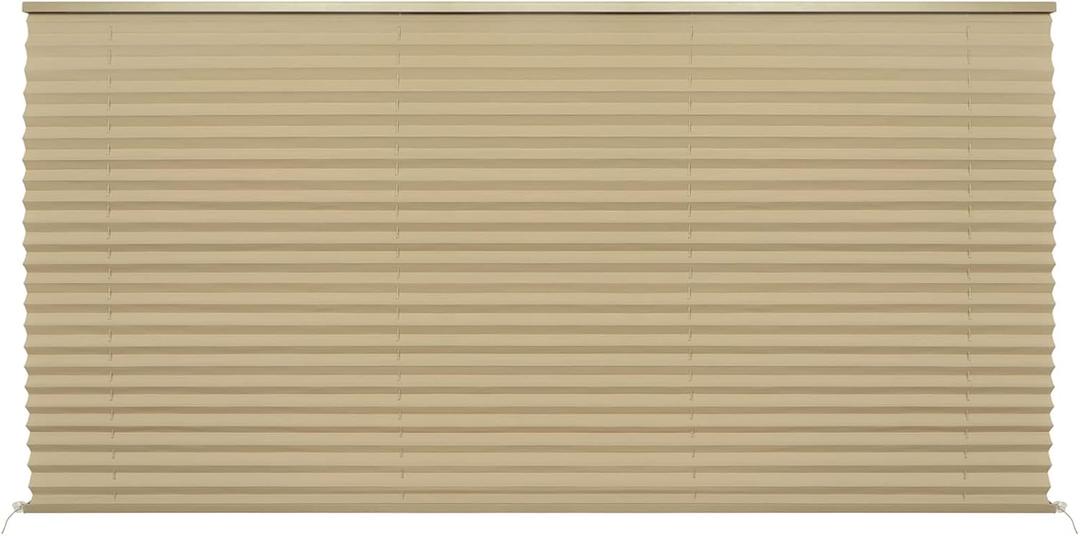 NOVINO RV Blinds Shades for Camper Window,RV Shades Pleated Camper Blinds for Travel Trailer Motor Coach Motorhome Window-62 W x 32" L
