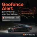 GPS Tracker for Vehicles, No Subscription with Real-Time Location, Mileage Tracking, Speeding Monitoring, Route History, Geofence, OBD, for Fleets & Families, USA, Any Vehicle 1998+, Moto Watchdog