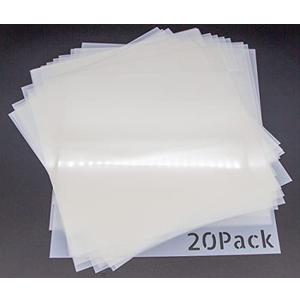 20 Pack 7.5mil Mylar Sheets, 12 X 12 Inch Stencil Paper for Cricut, Laser Cutting, Template Plastic for Quilting, Blank Plastic Sheets for Crafts, Food Grade Mylar Stencil Sheets