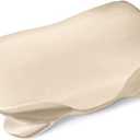 Thickened Satin Pillowcase for Zelimun Cervical Pillow, Smooth & Soft Pillowcase, Contour Pillow Cover with Zipper (Champange)