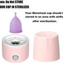 Menstrual Cups Steamer Machine High Temperature Wash Your Cup 99.9% Dirty 8 Minutes (Model Three)