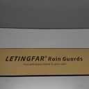 LETINGFAR Rain Guards for Mazda 5 2006-2015, Tape-on Side Window Deflectors for Mazda 5, Window Visors for Mazda Cars, for Mazda Car Accessories 4 Rain Guards ＆ 2 Car Coasters