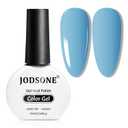 JODSONE Medium Blue Gel Nail Polish 10ml LED Gel Polish Baby Blue Nail Color Professional Salon Finish Long-Lasting Low Odor Need U V Lamp Curing (B08)