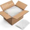 500 Pcs Full Size Hot Glue Sticks 10" Long x 0.27" Diameter Clear Glue - for All Temperatures Multipurpose for Wood, Metal, Glass, Plastic, Floral, Fabric, Leather, Foam, Floral