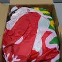 WBHome 5 Ft Christmas Inflatable Gingerbread Man in Cocoa Outdoor Decorations, Xmas Blow Up Yard Decor with Builtin LED Light for Lawn Home Party Indoor Outdoor