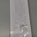 EDJO Large Print Computer Keyboard, Wired USB Full Size Quiet Keyboard with 4X Oversized Print Letters for Visually Impaired Low Vision Individuals Easy to See and Type for PC, Laptop,Windows