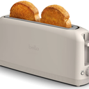 bella 2 Slice Slim Toaster, Fitsanywhere™ Kitchenware, 6 Setting Shade Control with Reheat & Cancel Buttons, Fits sourdough, 10” Long Slot, Anti Jam & Auto Shutoff, 900 Watt, Oatmilk