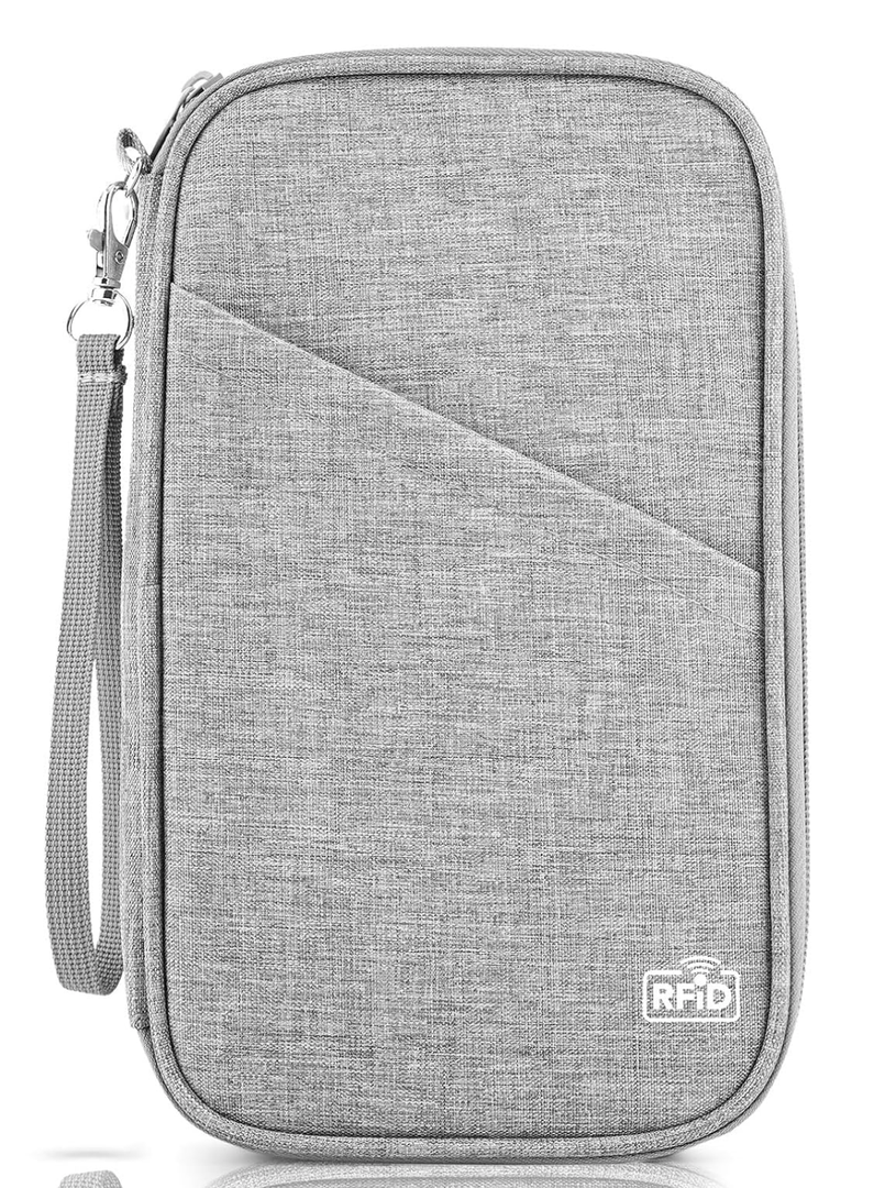 Passport Holder Family, Women Rfid Blocking Passport Wallet, Travel Document Organizer Premium Wallets Passport Holders Bag