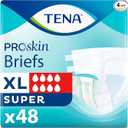 TENA ProSkin Unisex Adult Diapers with Tabs, Maximum Absorbency, X-Large, 48 ct