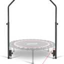 Newan Rebounder Handle Bar Accessory for 40" Round Fitness Trampolines, Cushy Foam Handles,Only Applicable to the Foot Tube Between 2.5CM/0.98IN Diameter(Trampoline Not Included)