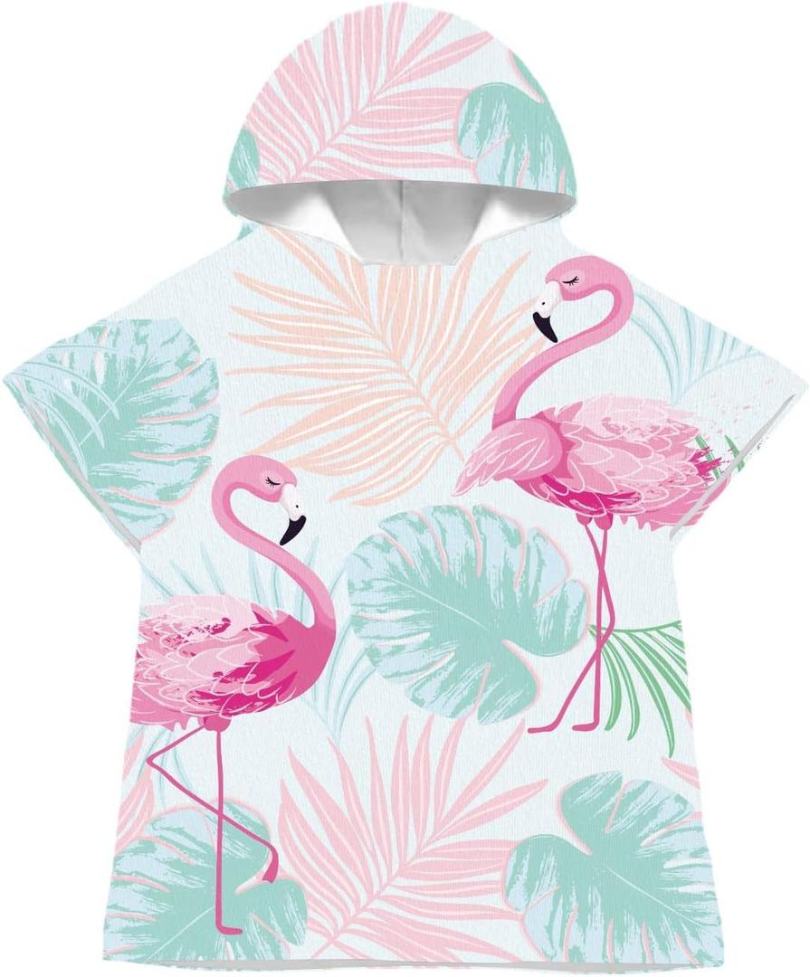 Quick Dry Surf Poncho Changing Towel Robe Hoodie for Kids,Swimming Beach Surfing Diving Home Hot Springs BathingKid-S