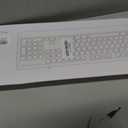 Luzarriba Backlit Computer Keyboards, Wired USB LED Keyboard with 7 Colors Backlight, Plug and Play, Waterproof, Full Size Quiet Computer Keyboard for Windows Desktop, PC, Laptop, Gaming