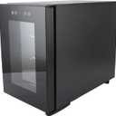 Pyhodi 6 Bottle Wine Cooler Refrigerator, Compressor Wine Cooler Refrigerator LED Temperature Display, 12C15C 3 Layer Storage Small Freestanding Wine Fridge for Kitchen Apartment RV, US Plug