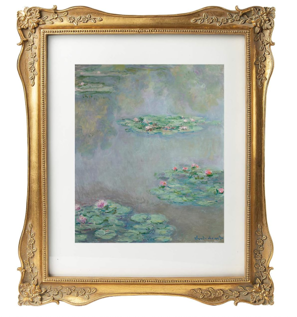 11 x 14 Antique Picture Frame with Corner Flower Decor for 11 x 14 or 8 x 10 Photos with White Mat,Wall Gallery Decor,Vintage Gold