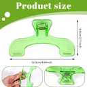 2 Pcs Book Page Holder Clip, Transparent Green Book Opener Holder for Reading Practical Reading Accessories for Home Office School Magazines Notebook Cookbooks Music Sheets Documents Journal