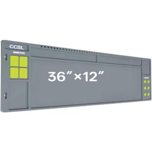 Rifle Shotgun Gun Cleaning Mat,36" x 12" Magnetic Gun Cleaning Mats for All Guns, Anti-Slip Rifle Repair Gun Mat with Organizer Parts Tray, Gun Cleaning Mat Large