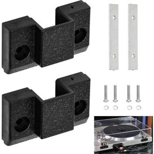 2 Pack Dust Cover Hinge Set Replacement Part for Turntables SL 1200 MKII / 1210 MKII, 1200M3D, MK2, MK3, MK4, M5G, SFUMM02N04, with Screws and Backing Plate