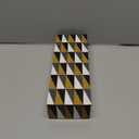 Decorative Storage Box, Handmade Chevron Pattern, Boho Style, Multipurpose Gift Box (black white grey yellow, 12X4X2.5 Inch)