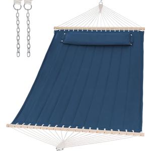 SUNCREAT Hammocks Replacement Hammock for Stand, 475 lbs Capacity, Two Person Backyard Hammock for Outside, Navy