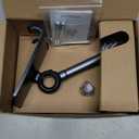 LISEN Cell Phone Stand Phone Holder for Desk Recording Office, Women Office Desk Accessories Gifts PC Gaming Essentials iPhone Stand Gadgets Fit OtterBox Case Switch iPad Air Tablet 4-10 in (BLACK)