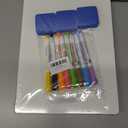 Set of 12 Small White Board Dry Erase Boards Classroom Pack 9" x12 Double Sided Personal Whiteboards for Teachers Lapboards Mini Whiteboard Erasers Incl and Colors Pens