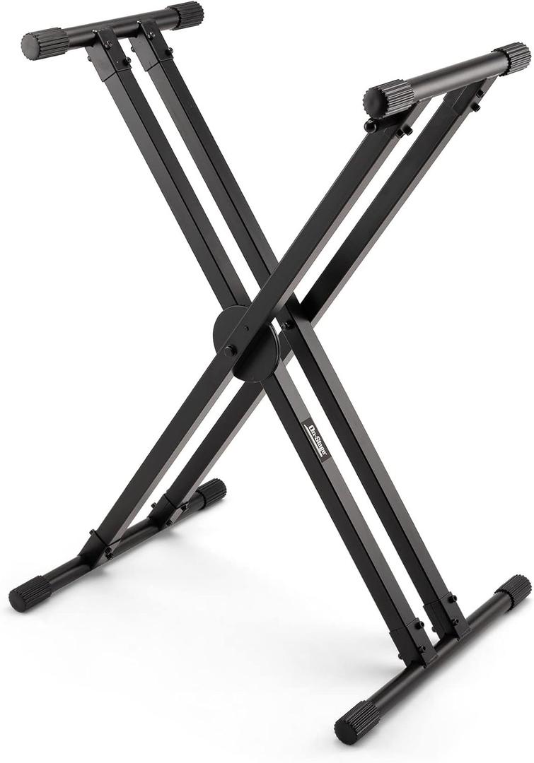 On-Stage KS8291XX ERGO-LOK Double-X Keyboard Stand with Lok-Tight Construction