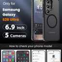 DEERLAMN Strong Magnetic Case for Samsung Galaxy S26 Ultra 6.9-Inch,[Compatible with Magsafe][Military Grade Drop Protection] Translucent Matte Shockproof Protective Phone Cover, Frosted Black
