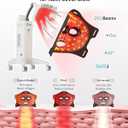 Infrared Red Light Therapy Mask: High Energy Skincare Device for Glowing Skin Ultra-Thin 1.8mm 4.6oz, 830nm 633nm 590nm, Cordless Red Light Therapy for Face Luxury Gift - Generation II Updated