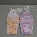 Jollywoods 2 Pack Washable Female Dog Diaper Onesie Sanitary Pantie with Adjustable Suspender, Reusable Fixed Doggie Diapers, Super Absorbent Leakproof for Small Medium Large Dog in Heat Cycle M