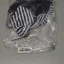 Girls Swimsuits Tankini Striped Halter Neck Cute Bathing Suits Swim Shorts 2 Piece Sets (11-12 Years, Black+stripes)