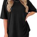 ZOOSIXX 2 Piece Sets for Women Summer - Oversized T-Shirt and Biker Shorts Lounge Sets Matching Outfit for Travel Casual, Large