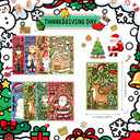 24 Sheets Christmas Stickers for Kids, Make a Face Sticker, Make Your Own Christmas Characters Mix and Match Stickers Santa Reindeer, Xmas Holiday Party Favor Supplies