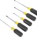 Klein Tools 85805 Screwdriver Set, Made in USA, Multi-Purpose Precision Machined Tips, (3) Phillips, (2) Slotted, Cushion-Grip Handle, 5-Piece