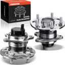 A-Premium 2 x Rear Wheel Bearing and Hub Assembly with ABS & 5-Lug