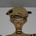 rabbitgoo Tactical Dog Harness Medium Sized, Heavy Duty Pet Harness with Handle, No-Pull Service Vest Medium Breed, Adjustable Military Dog Vest for Training Hunting Walking, Brown, M