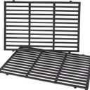 X Home 7638 Grill Grates Replacement for Weber Spirit 300 Series, E/S 310 & 320, Genesis Silver/Gold B & C Grill Replacement Parts, Cast Iron, 17.5 x 11.9 Inch, 2-Pack