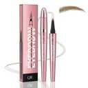 Eyebrow Pen for Women, Waterproof Microblading Eyebrow Pencil, Eye Brown Pen with a Micro-Fork Tip to Effortlessly Create Hair Like Natural Brows Light Brown
