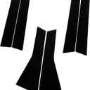 6Pcs Door Window Pillar Posts Trim Cover Left&Right B Pillar C Pillar Molding Applique Kit Glossy Black Compatible with 2011-2021 Jeep Grand Cherokee