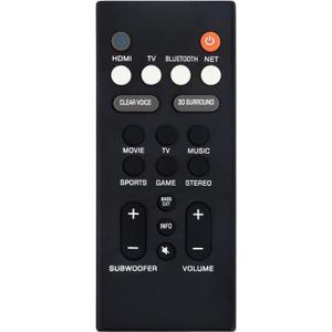 Replaced Remote fit for Yamaha Audio YAS-209 YAS-109 YAS-209BL ATS-2090 ATS-1090 ATS1080 ATS-1080 YAS1080 YAS-1080 VAF7640 Sound Bar