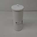 iDesign Freestanding Bathroom Toilet Paper Storage Holder with Lid for 3 Extra Rolls, White