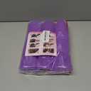 Jumbo Hair Curlers Rollers, 12Pcs Hair Roller Curlers Self Grip Holding Rollers with12 Stainless Steel Duckbill Clips for Long Hair Volume (Purple)