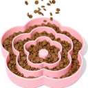 VETRESKA Slow Feeder Dog Bowls, Silicone Dog Puzzle Bowl for Healthy Eating, Puppy Slow Feeder Bowl Anti-Choking, Flower Bowls Ideal for Large Breed/Medium/Small Dogs & Cat