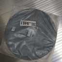 Round Placemats Set of 6, Faux Leather Heat Resistant Place Mats Reversible Waterproof Oil-Proof Non-Slip Wipeable Mat for Kitchen Dining Table Indoor Outdoor, Sky Blue