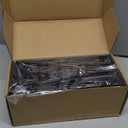 Cisily Sponge Holder for Kitchen Sink, Sink Caddy Organizer with High Brush Holder, Kitchen Countertop Organizers and Storage Essentials, Rustproof 304 Stainless Steel (Black, 9.25)