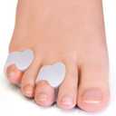 Welnove Gel Toe Separator, Pinky Toe Spacers, Little Toe Cushions for Preventing Rubbing & Relieve Pressure (Pack of 12) (White)