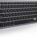OMOTON Bluetooth Keyboard for Mac, Ultra-Slim Wireless Keyboard with Stable Connection, Compatible with iMac, iMac Pro, MacBook Pro/Air, Mac mini Laptop, Black Grey