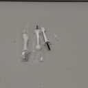 HOMOTEK 3 Pack Heavy Duty Solid Rigid Door Stop with Soft Rubber Tip, Zinc Die Cast Door Stopper Protect Wall & Door, White